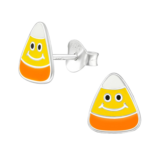 Candy Corn Kinder Ohrringe 925 Silber