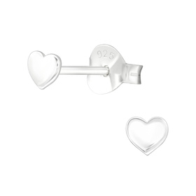 Herz Kinder Ohrringe 925 Silber