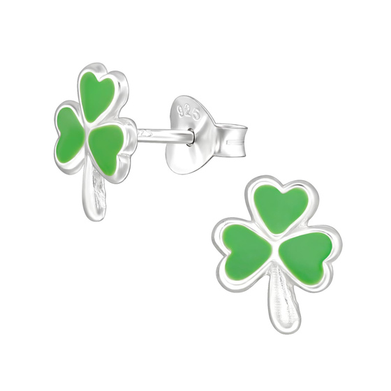 Gl�cksklee Kinder Ohrringe 925 Silber