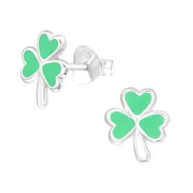 Gl�cksklee Kinder Ohrringe 925 Silber