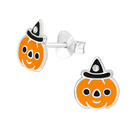 K�rbis Kinder Ohrringe 925 Silber