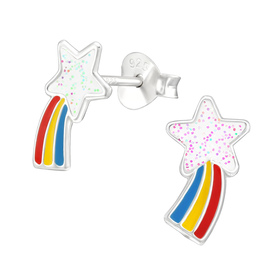 Sternschnuppe Kinder Ohrringe 925 Silber