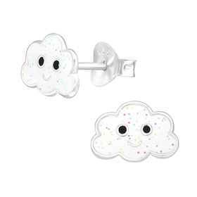Wolke Kinder Ohrringe 925 Silber