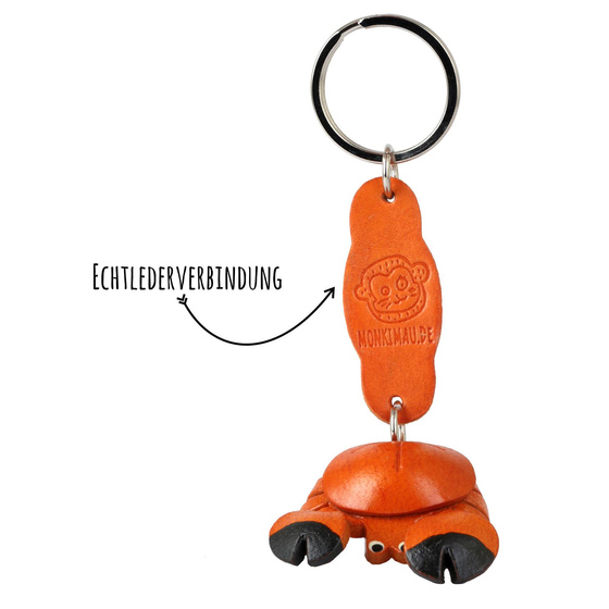 Krebs Schlsselanhnger aus Leder