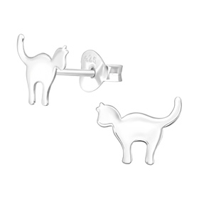 Katze Kinder Ohrringe 925 Silber