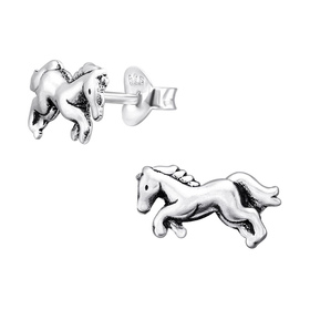 Pferd Kinder Ohrringe 925 Silber