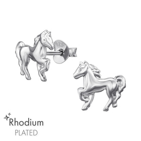 Pferd Kinder Ohrringe 925 Silber