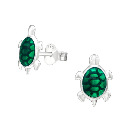 Schildkr�te Kinder Ohrringe 925 Silber