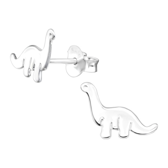 Dinosaurier Kinder Ohrringe 925 Silber