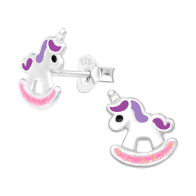 Einhorn Kinder Ohrringe 925 Silber