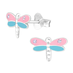 Libelle Kinder Ohrringe 925 Silber
