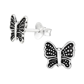 Schmetterling Kinder Ohrringe 925 Silber