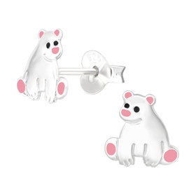 B�r Kinder Ohrringe 925 Silber