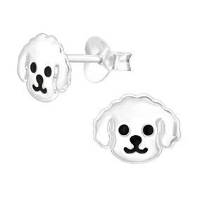 Hund Kinder Ohrringe 925 Silber
