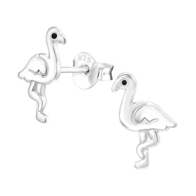 Flamingo Kinder Ohrringe 925 Silber