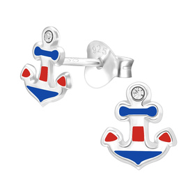 Anker Kinder Ohrringe 925 Silber