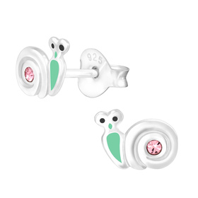 Schnecke Kinder Ohrringe 925 Silber