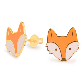 Auf dem Bild zu sehen sind Damen Ohrringe Fuchs Kopf...