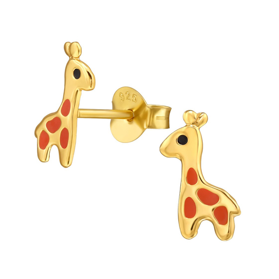 Giraffe Kinder Ohrringe 925 Silber