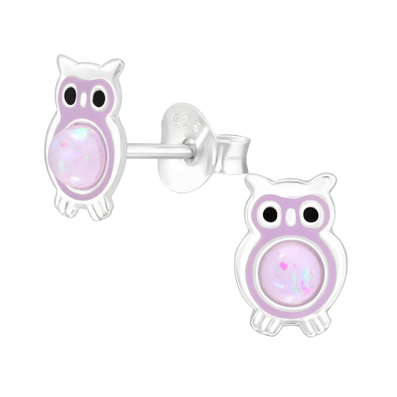 Eule Kinder Ohrringe 925 Silber