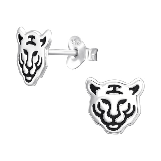 Tiger Kinder Ohrringe 925 Silber