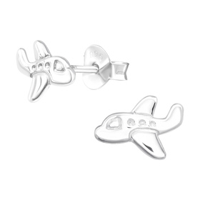 Flugzeug Kinder Ohrringe 925 Silber