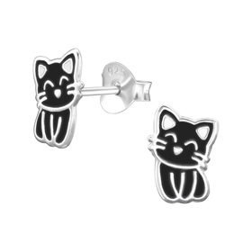 Katze Kinder Ohrringe 925 Silber