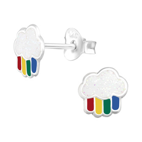 Wolke Kinder Ohrringe 925 Silber
