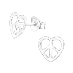 Herz Kinder Ohrringe 925 Silber