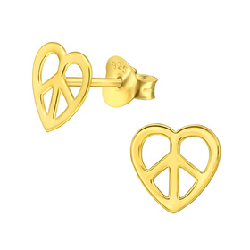 Herz Kinder Ohrringe 925 Silber