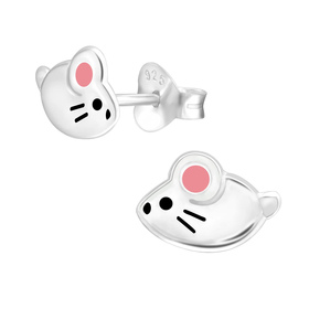 Maus Kinder Ohrringe 925 Silber
