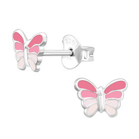 Schmetterling Kinder Ohrringe 925 Silber