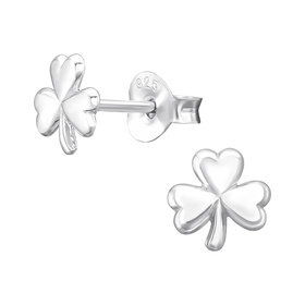 Kleeblatt Kinder Ohrringe 925 Silber