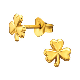 Kleeblatt Kinder Ohrringe 925 Silber