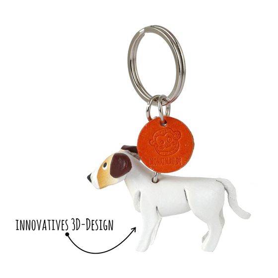 Jack Russell Terrier Schlsselanhnger aus Leder