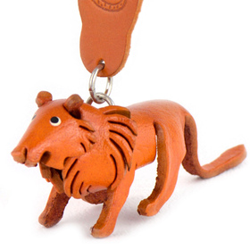 Auf dem Bild zu sehen ist ein Löwe aus Leder als...