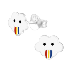 Wolke Kinder Ohrringe 925 Silber
