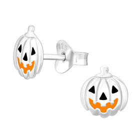 K�rbis Kinder Ohrringe 925 Silber
