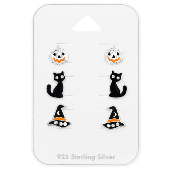 Halloween Kinder Schmuckset 925 Silber