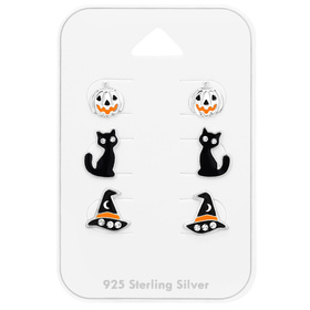 Halloween Kinder Schmuckset 925 Silber
