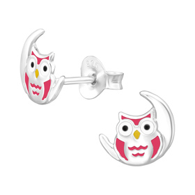 Eule Kinder Ohrringe 925 Silber