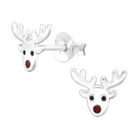 Rentier Kinder Ohrringe 925 Silber