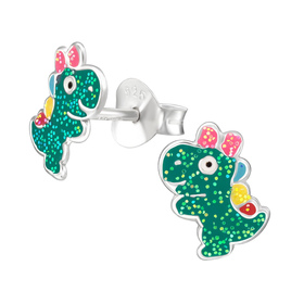 Dinosaurier Kinder Ohrringe 925 Silber