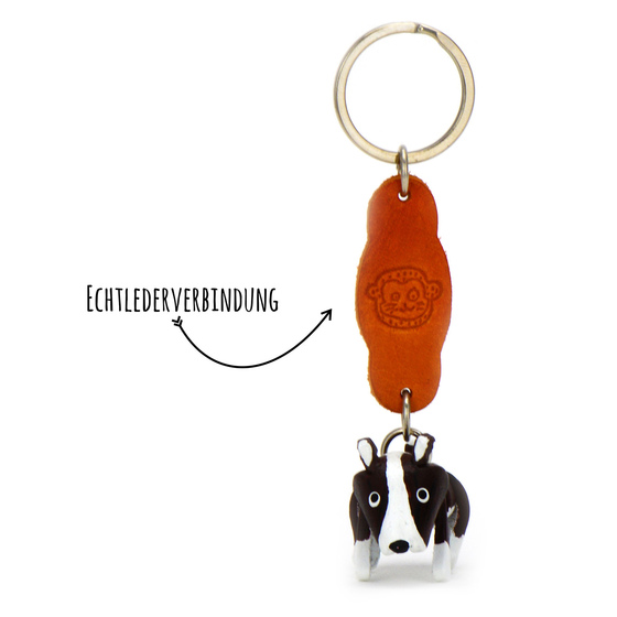 Bullterrier Schlsselanhnger aus Leder