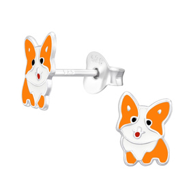 Hund Kinder Ohrringe 925 Silber