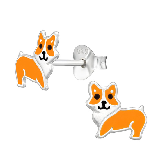 Wolf Kinder Ohrringe 925 Silber