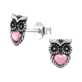 Eule Kinder Ohrringe 925 Silber