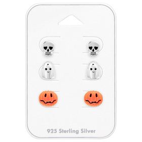 Halloween Kinder Schmuckset 925 Silber