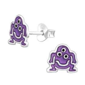 Monster Kinder Ohrringe 925 Silber