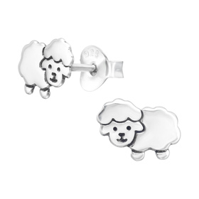 Schaf Kinder Ohrringe 925 Silber